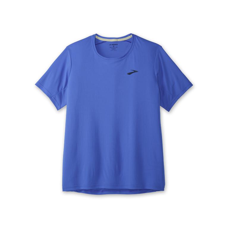 Brooks Atmosphere Men's Short Sleeve Running Shirt - Bluetiful (32178-GIKP)